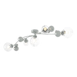 Hubbardton Forge 2019 Vintage Platinum Water Glass (LL) Sprig Semi-Flush