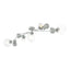 Hubbardton Forge 2019 Vintage Platinum Water Glass (LL) Sprig Semi-Flush