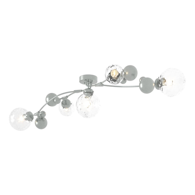 Hubbardton Forge 2019 Vintage Platinum Water Glass (LL) Sprig Semi-Flush