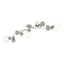 Hubbardton Forge 2019 Sterling Water Glass (LL) Sprig Semi-Flush