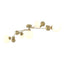 Hubbardton Forge 2019 Modern Brass Opal Glass (GG) Sprig Semi-Flush