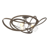 Hubbardton Forge 2019 Bronze Clear Glass (ZM) Nest Semi-Flush