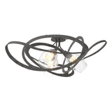 Hubbardton Forge 2019 Natural Iron Clear Glass (ZM) Nest Semi-Flush