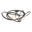 Hubbardton Forge 2019 Oil Rubbed Bronze Clear Glass (ZM) Nest Semi-Flush