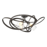 Hubbardton Forge 2019 Oil Rubbed Bronze Clear Glass (ZM) Nest Semi-Flush
