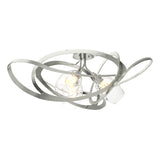 Hubbardton Forge 2019 Sterling Clear Glass (ZM) Nest Semi-Flush