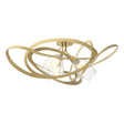 Hubbardton Forge 2019 Modern Brass Clear Glass (ZM) Nest Semi-Flush