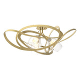 Hubbardton Forge 2019 Modern Brass Clear Glass (ZM) Nest Semi-Flush