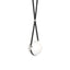 Hubbardton Forge 2020 Black Polished Nickel Black Leather Non-Branded Plate Opal Glass (GG) Short Derby Small LED Pendant