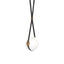 Hubbardton Forge 2020 Black Antique Brass Black Leather Hubbardton forge Branded Plate Opal Glass (GG) Short Derby Small LED Pendant