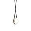 Hubbardton Forge 2020 Black Antique Brass Black Leather Non-Branded Plate Opal Glass (GG) Short Derby Small LED Pendant
