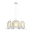 Hubbardton Forge 2023 White Alabaster Multi Callisto 7-Light Pendant