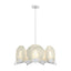 Hubbardton Forge 2023 White Alabaster Multi Callisto 7-Light Pendant