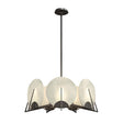 Hubbardton Forge 2023 Dark Smoke Alabaster Multi Callisto 7-Light Pendant