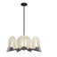 Hubbardton Forge 2023 Natural Iron Alabaster Multi Callisto 7-Light Pendant