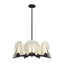 Hubbardton Forge 2023 Oil Rubbed Bronze Alabaster Multi Callisto 7-Light Pendant