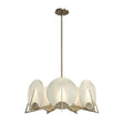 Hubbardton Forge 2023 Soft Gold Alabaster Multi Callisto 7-Light Pendant