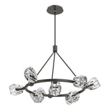 Hubbardton Forge 2023 Oil Rubbed Bronze Crystal Multi Gatsby 9-Light Ring Pendant