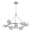 Hubbardton Forge 2023 Sterling Crystal Multi Gatsby 9-Light Ring Pendant