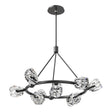 Hubbardton Forge 2023 Ink Crystal Multi Gatsby 9-Light Ring Pendant