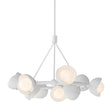 Hubbardton Forge 2023 White White Opal Glass (GG) Multi Brooklyn 9-Light Double Shade Ring Pendant