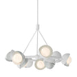 Hubbardton Forge 2023 White Vintage Platinum Opal Glass (GG) Multi Brooklyn 9-Light Double Shade Ring Pendant
