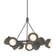 Hubbardton Forge 2023 Dark Smoke Dark Smoke Opal Glass (GG) Multi Brooklyn 9-Light Double Shade Ring Pendant