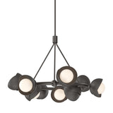 Hubbardton Forge 2023 Oil Rubbed Bronze Oil Rubbed Bronze Opal Glass (GG) Multi Brooklyn 9-Light Double Shade Ring Pendant