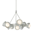 Hubbardton Forge 2023 Sterling Vintage Platinum Opal Glass (GG) Multi Brooklyn 9-Light Double Shade Ring Pendant