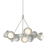 Hubbardton Forge 2023 Sterling Sterling Opal Glass (GG) Multi Brooklyn 9-Light Double Shade Ring Pendant