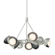 Hubbardton Forge 2023 Sterling Ink Opal Glass (GG) Multi Brooklyn 9-Light Double Shade Ring Pendant