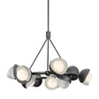 Hubbardton Forge 2023 Ink Vintage Platinum Opal Glass (GG) Multi Brooklyn 9-Light Double Shade Ring Pendant