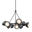 Hubbardton Forge 2023 Ink Ink Opal Glass (GG) Multi Brooklyn 9-Light Double Shade Ring Pendant