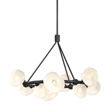 Hubbardton Forge 2023 Ink Frosted Glass (FD) Multi Ume 9-Light Ring Pendant