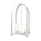 Hubbardton Forge 2023 White Frosted Glass (FD) Multi Triomphe 4-Light Pendant
