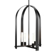 Hubbardton Forge 2023 Ink Frosted Glass (FD) Multi Triomphe 4-Light Pendant