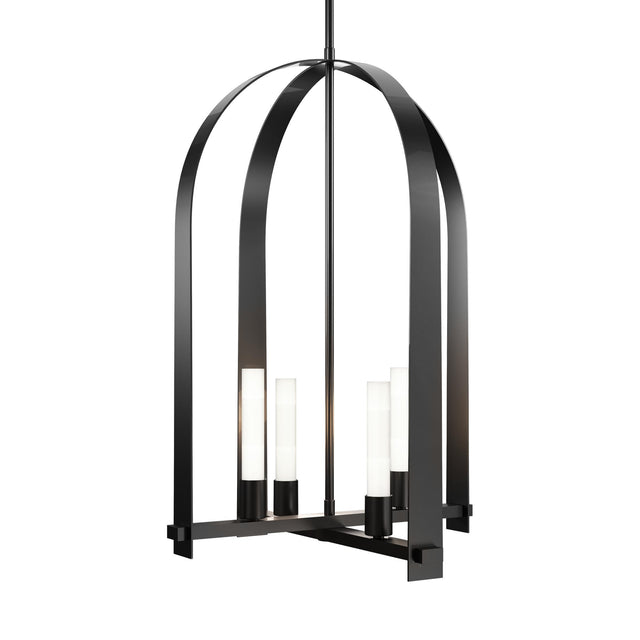 Hubbardton Forge 2023 Ink Frosted Glass (FD) Multi Triomphe 4-Light Pendant