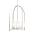 Hubbardton Forge 2023 White Frosted Glass (FD) Multi Triomphe 8-Light Pendant