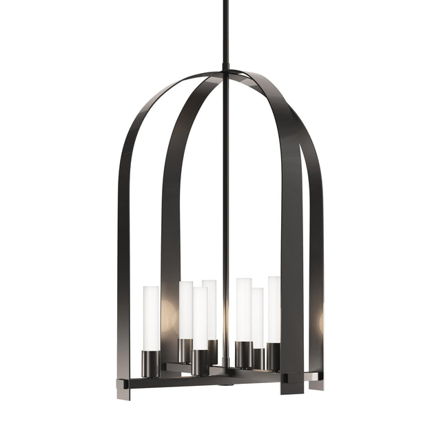Hubbardton Forge 2023 Ink Frosted Glass (FD) Multi Triomphe 8-Light Pendant