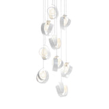 Hubbardton Forge 2023 White Opal Glass (GG) Long Riza 9-Light Pendant