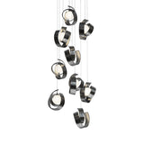 Hubbardton Forge 2023 Ink Opal Glass (GG) Long Riza 9-Light Pendant