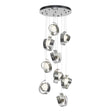 Hubbardton Forge 2023 Sterling Opal Glass (GG) Standard Riza 9-Light Pendant