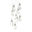 Hubbardton Forge 2022 Natural Iron Crystal Long Luma 9-Light Large Crystal Pendant
