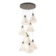 Hubbardton Forge 2022 Bronze Spun Frost (SH) Standard Mobius 9-Light Pendant