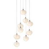 Hubbardton Forge 2022 Bronze Frosted Glass (FD) Long Ume 9-Light Pendant