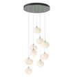 Hubbardton Forge 2022 Vintage Platinum Frosted Glass (FD) Standard Ume 9-Light Pendant