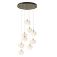 Hubbardton Forge 2022 Soft Gold Frosted Glass (FD) Standard Ume 9-Light Pendant