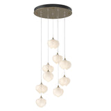 Hubbardton Forge 2022 Soft Gold Frosted Glass (FD) Standard Ume 9-Light Pendant