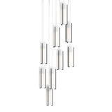 Hubbardton Forge 2022 Black Opal Glass (GG) Long Exos Glass 9-Light Pendant