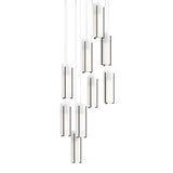Hubbardton Forge 2022 Oil Rubbed Bronze Opal Glass (GG) Long Exos Glass 9-Light Pendant